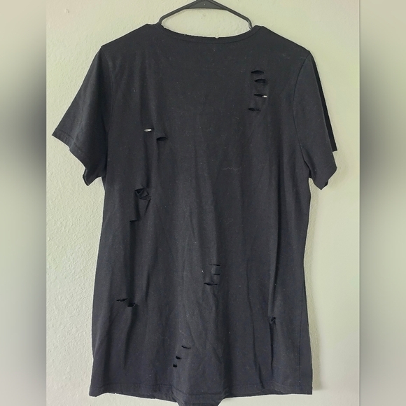 Disney Tee Shirt Women XL Black Beauty & The Beast Break The Spell Distressed - Picture 11 of 14